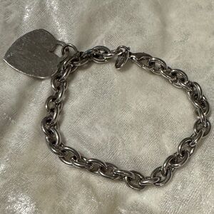 🌸Final price🌸Silver Heart Charm Chain Bracelet